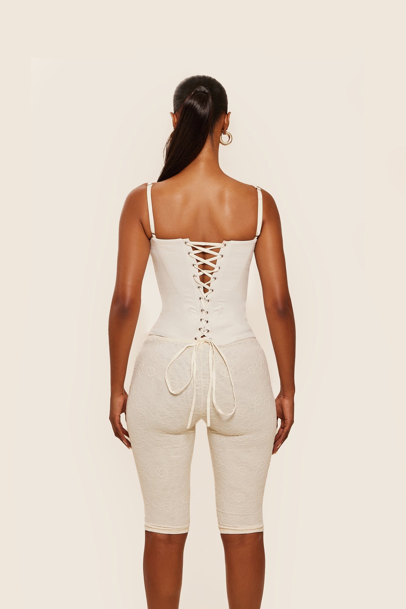 The Everly Corset in Off White
