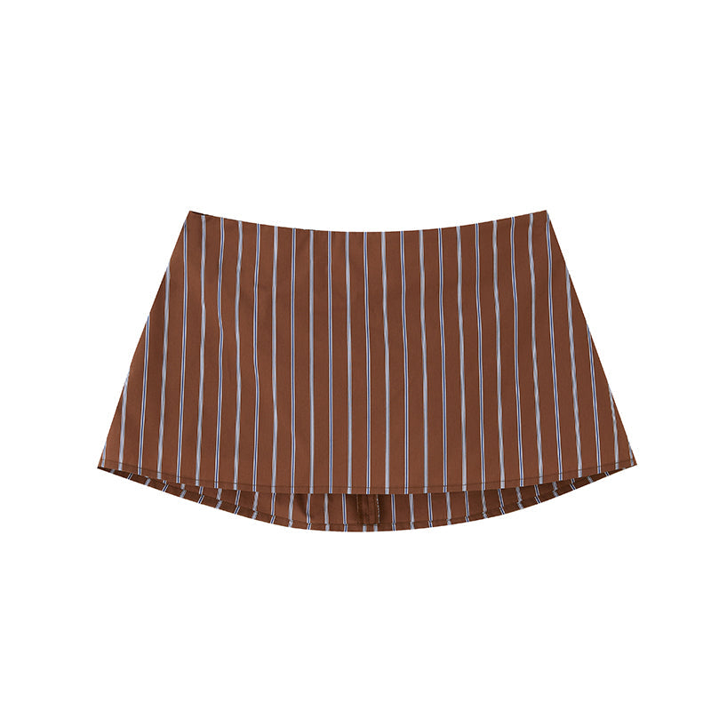 FLY-AWAY BUTTON-FRONT TOP & MINI SKORT