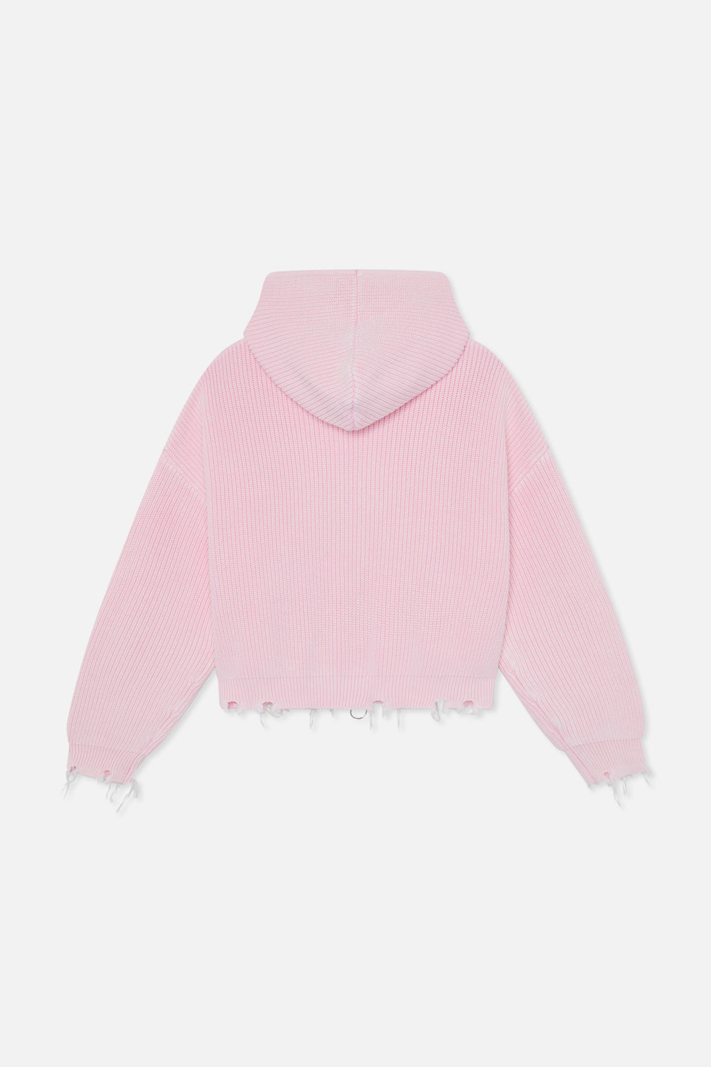 New Light Pink Buzz Knit Zipper