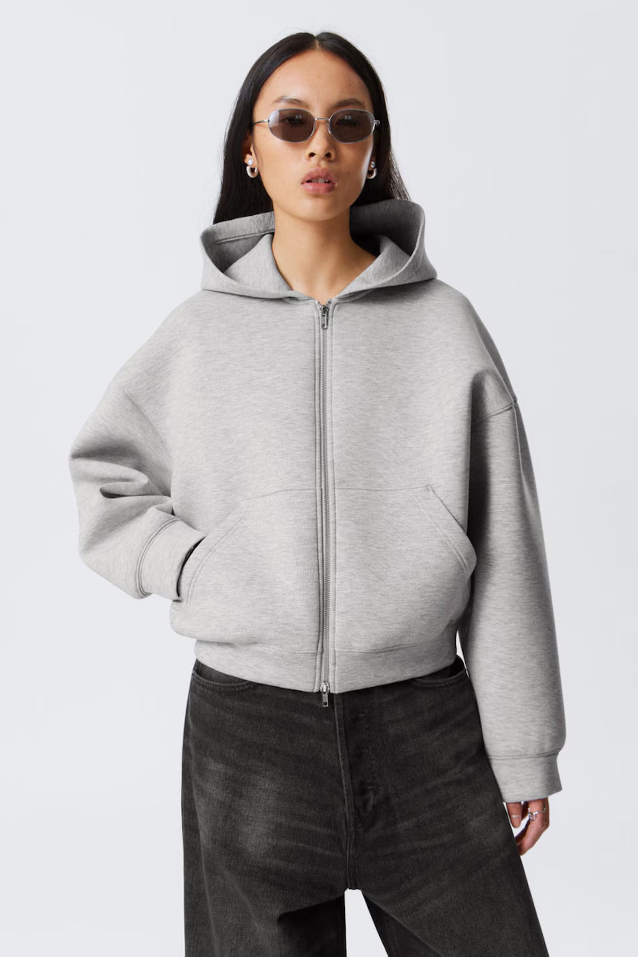 OVERSIZED SCUBA ZIP-HOODIE