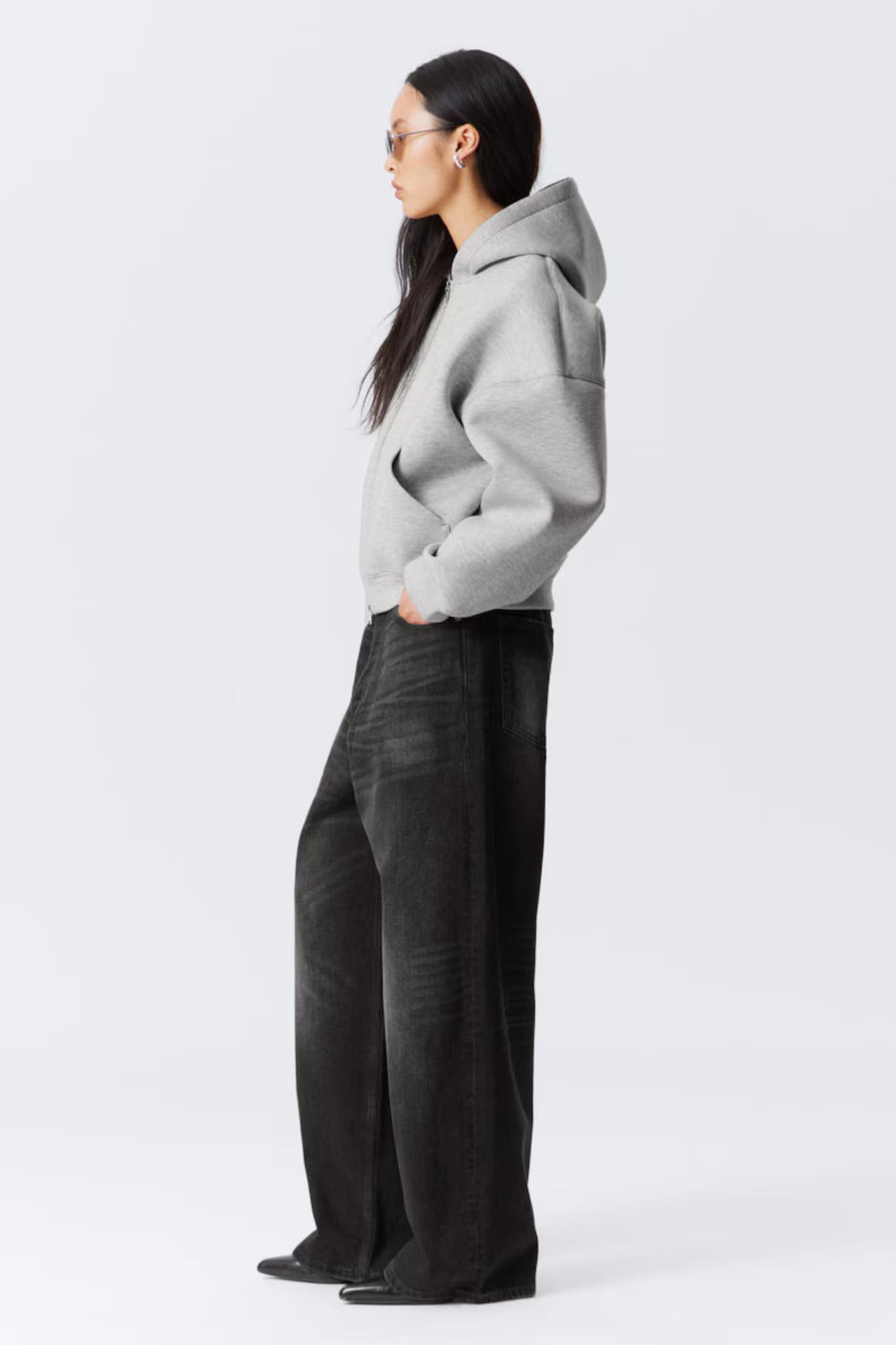 OVERSIZED SCUBA ZIP-HOODIE